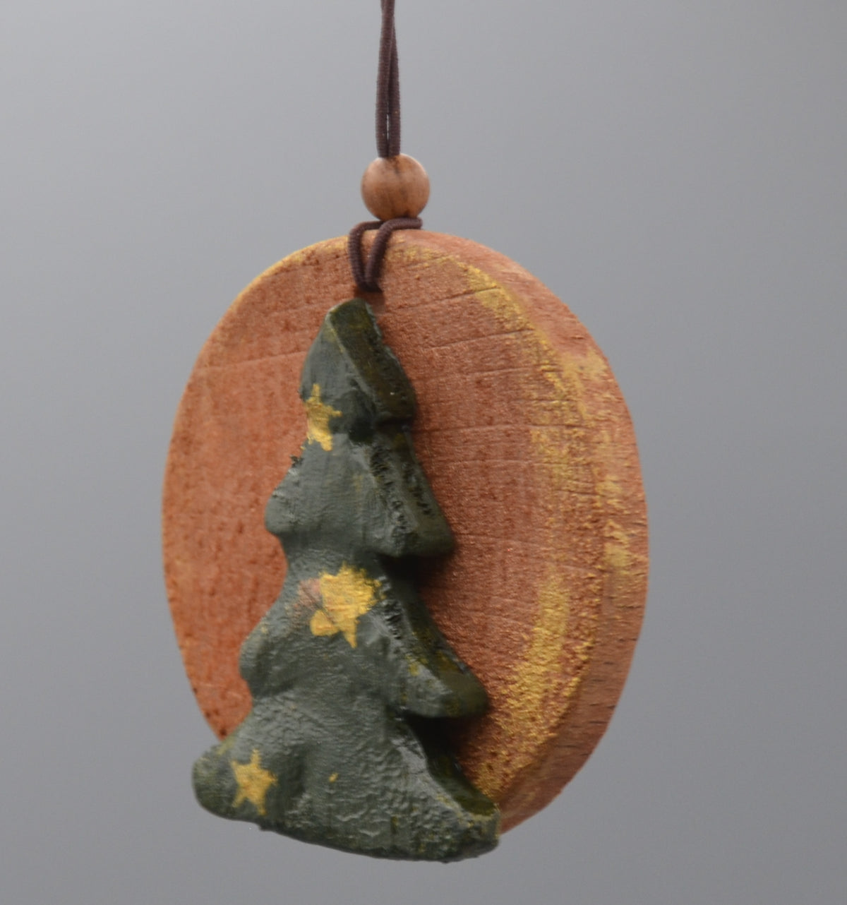 MÉDAILLON SAPIN ÉTOILE